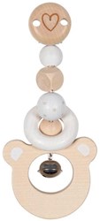 Goki Clip - Ours suspension poussette bois multicolore