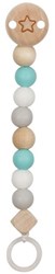 Goki houten fopspeenketting ster blauw - baby speelgoed FSC