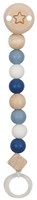 Goki chaîne attache-tétine étoile bois accessoire bébé coloré FSC
