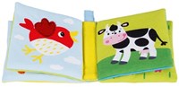 Goki stoffen knisperboekje dieren babyboekje boerderij-2