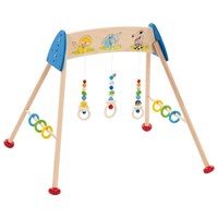 Goki baby gym jouet en bois animaux sauvages coloré motricité