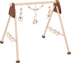 Goki baby gym en bois écureuil - arche d'éveil en bois, multicolore