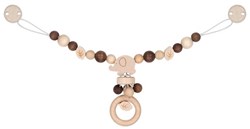 Goki kinderwagenspanner baby speelgoed olifant hout kleurrijk