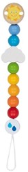 Goki fopspeenketting baby regenboog hout kleurrijk