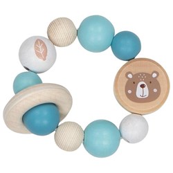 Goki anneau de dentition - jouet en bois ours pour bébés et tout-petits