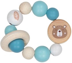 Goki anneau de dentition - jouet en bois ours pour bébés et tout-petits