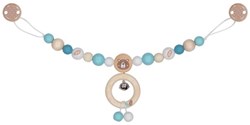Goki kinderwagenspanner beer - pluche baby speelgoed multicolor