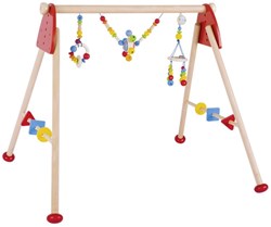 Goki houten babygym regenboog - verstelbare speelboog baby