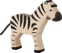 Holztiger houten zebra speelfiguur - handgemaakt en veilig speelgoed