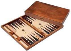 Philos Backgammon spel groot met magneetsluiting houten bord