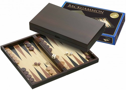 Philos houten backgammon kasette Melos