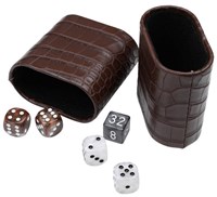 Philos Backgammon coffret de jeu en bois aspect croco édition moyenne-2
