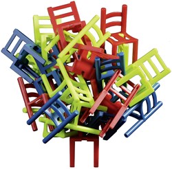 Philos jeu d'empilement Chaise sur Chaise - jeu d'adresse pour enfants