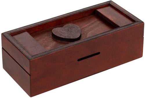 Philos boîte à énigmes cœur - boîte puzzle cadeau en bois