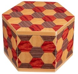 Philos puzzelbox honingraat breinbreker cadeau-opbergdoos