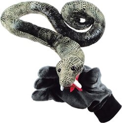 Beleduc handpop slang - groene speelhandschoen voor kinderen
