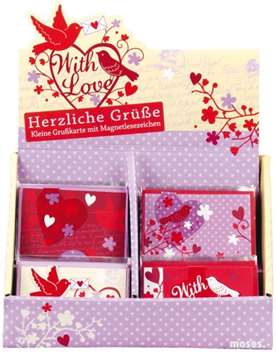 Moses lot de cartes postales avec enveloppes - Cartes With love 40 pièces
