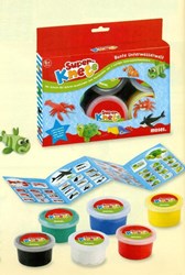 Moses super pâte à modeler mousse monde sous-marin coloré set créatif 4 pièces