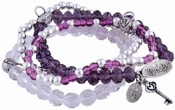 Moses armband speelgoed Sprookjesbos paars set van 3 stuks
