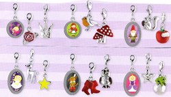 Harlekijn Sprookjesbos armbandbedeltjes set - 12 stuks - multicolor