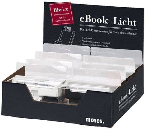 Moses leeslampje Display eBook leeslicht voor kinderen en volwassenen