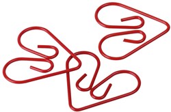 Moses paperclip hartvormig 30 stuks - kantoorbenodigdheden set