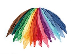 Ostheimer decoratiedoeken katoen kleurrijk speelgoed assortiment 15 stuks