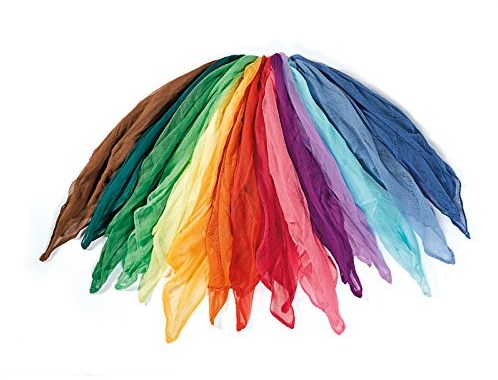 Ostheimer decoratiedoeken katoen kleurrijk speelgoed assortiment 15 stuks