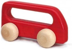 Ostheimer bus jouet en bois petit rouge certifié FSC