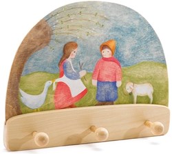 Ostheimer houten kapstok herdertjes kinderkamer decoratie