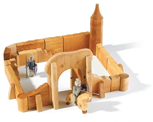 Ostheimer château en bois jouet ensemble de base 24 pièces
