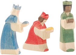 Ostheimer groupe de rois en bois mini 3 pièces jouet fait main