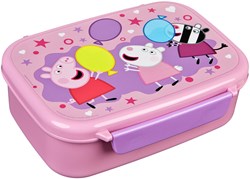 Peppa Pig lunchbox met bakje - kleurrijke broodtrommel voor kinderen