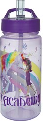 Bouteille Unicorn Academy 500ml design licorne arc-en-ciel