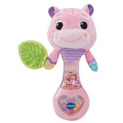VTech baby rammelaar nijlpaard roze - pluche speelgoed voor baby's