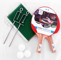 HOT Sports + Toys set de tennis de table 2 étoiles avec filet et balles - bleu