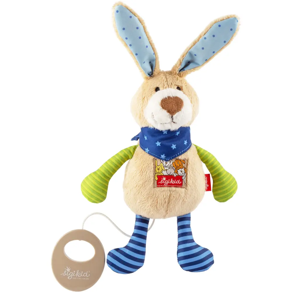 sigikid Muziekknuffel haas 40356