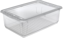 Keeeper opbergbox transparant 30 liter - stevige kunststof bewaardoos