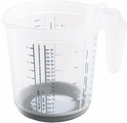 Keeeper pichet doseur plastique 1 litre - accessoire cuisine Nordic grey