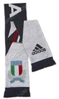 Adidas écharpe supporter rugby Italie bleu accessoire polyester