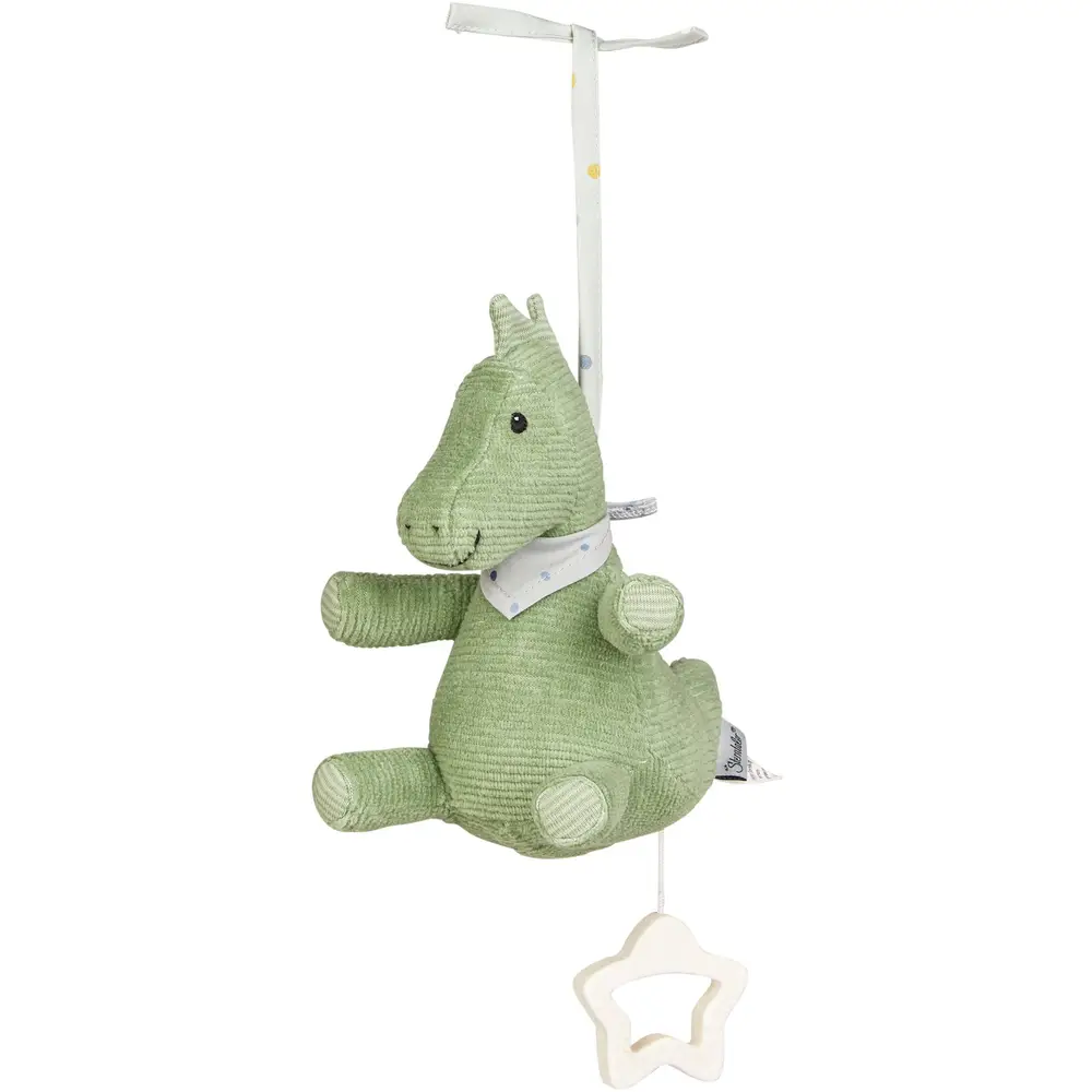 Sterntaler jouet musical dinosaure Dino Rexi vert pierre bébé