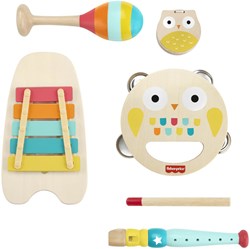 Fisher-Price houten muziekinstrumenten set - muzikale speelgoedset voor kinderen