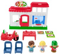Mattel speelgoed Fisher-Price Little People Pizzeria speelset met accessoires-3