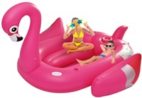 Alert opblaasbaar flamingo eiland zwembad 240x180 cm met handvaten-2