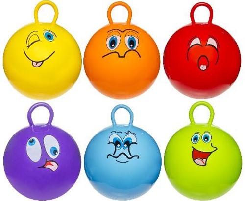 Skippyball 45cm cul. en sachet 4743