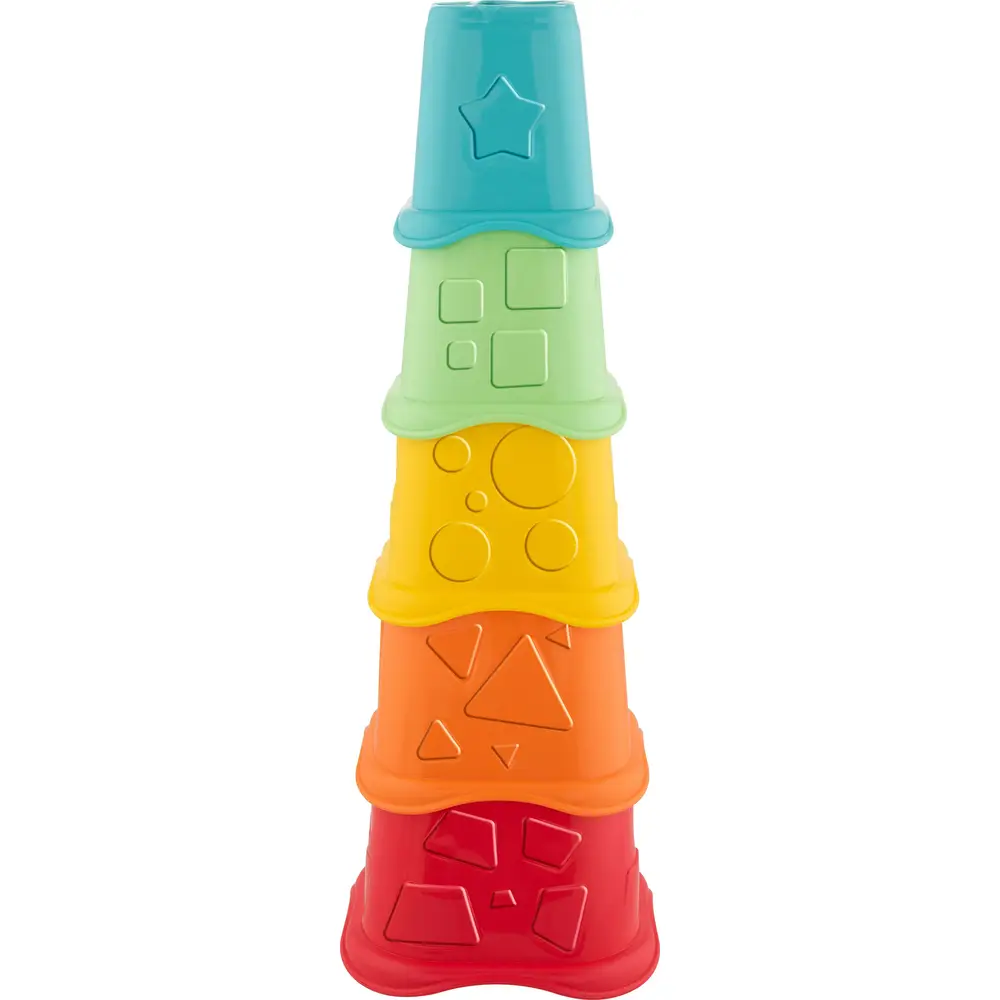 Chicco stapelbekers ECO+ duurzaam speelgoed van gerecycled plastic