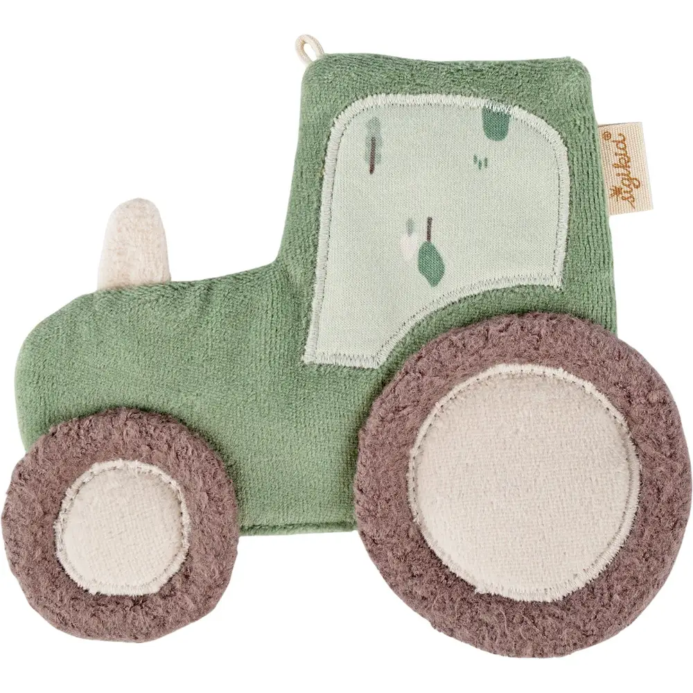 sigikid doudou tracteur jouet bébé coton vert