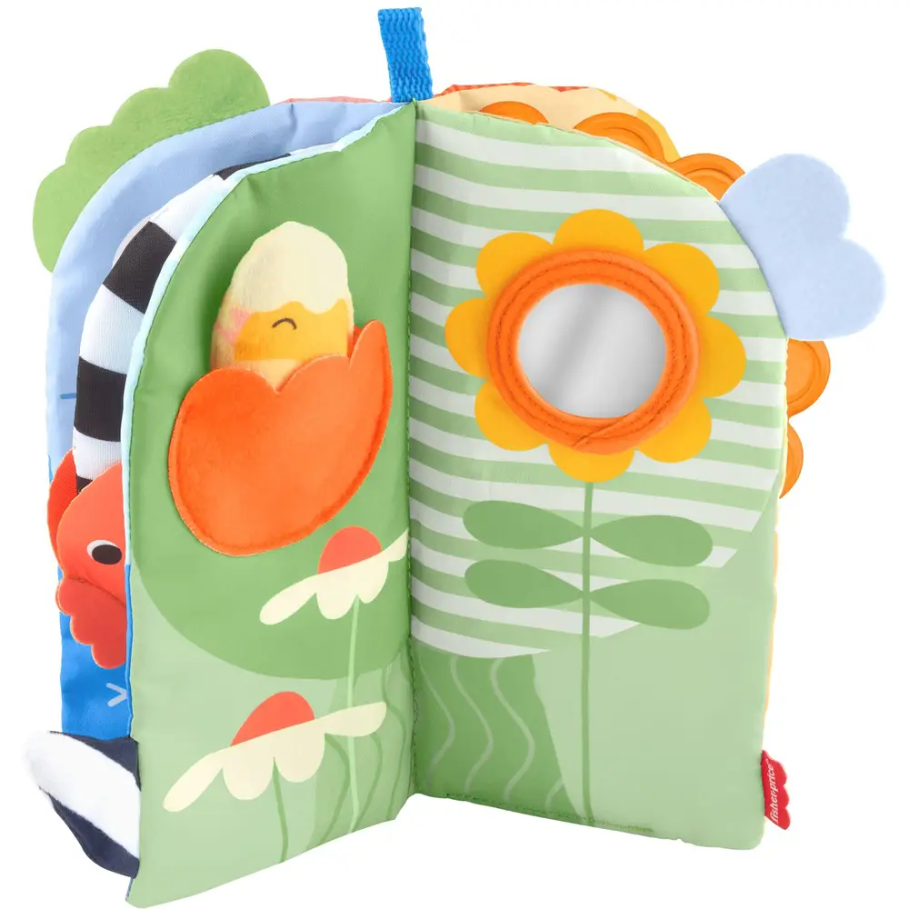 Fisher-Price jouet bébé livre sensoriel doux avec les saisons