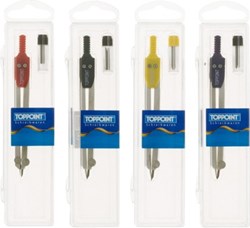 Boîte de boussole Stylex 2 pcs. couleur métal 42120