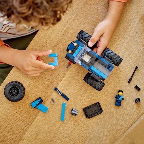 LEGO City voiture jouet monster truck - véhicule tout-terrain bleu-3